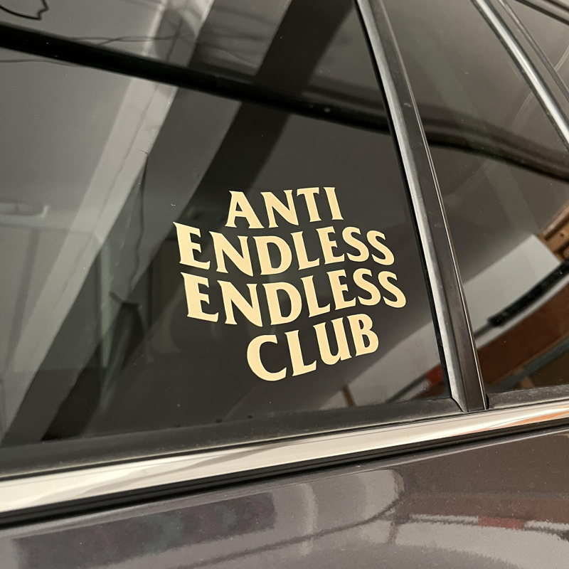 Anti Endless Endless Club Vinyl Sticker