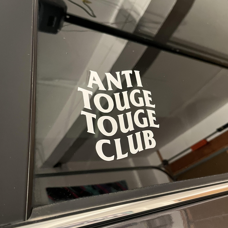 Anti Touge Touge Club Vinyl Sticker