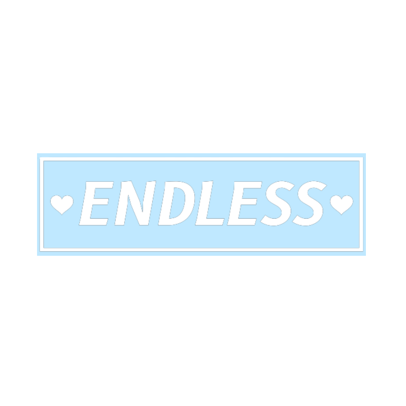 Endless Hearts Box Vinyl Sticker