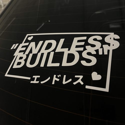 Endless Builds Vinyl Sticker