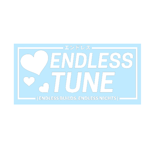 Endless Tune Hearts Rear Windshield Banner