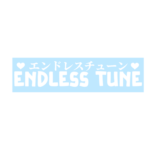 Endless Tune Japanese Hearts Vinyl Sticker