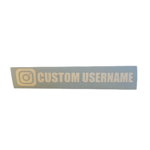 CUSTOM Instagram Username Vinyl Sticker