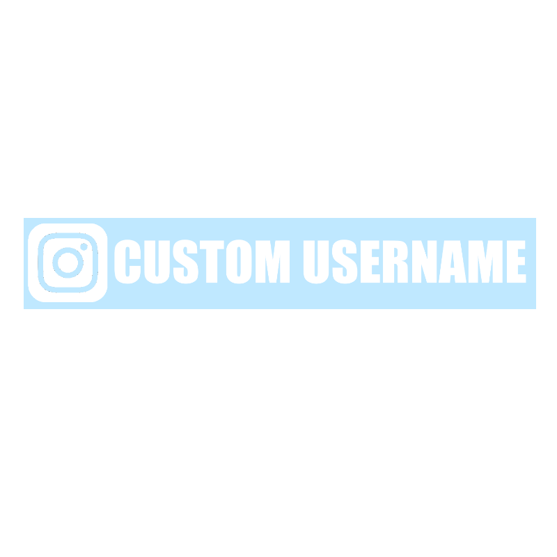 CUSTOM Instagram Username Vinyl Sticker