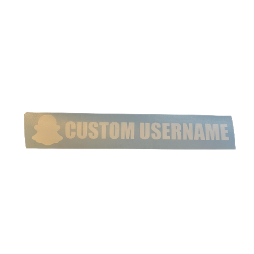 CUSTOM Snapchat Username Vinyl Sticker