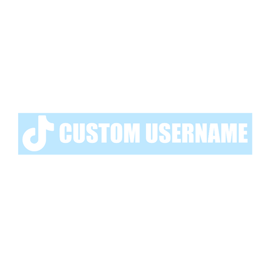 CUSTOM TikTok Username Vinyl Sticker