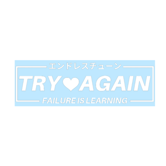 Try Again Failure Is Learning Vinyl Sticker