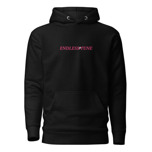 Endless Tune Pink Embroidered Hoodie