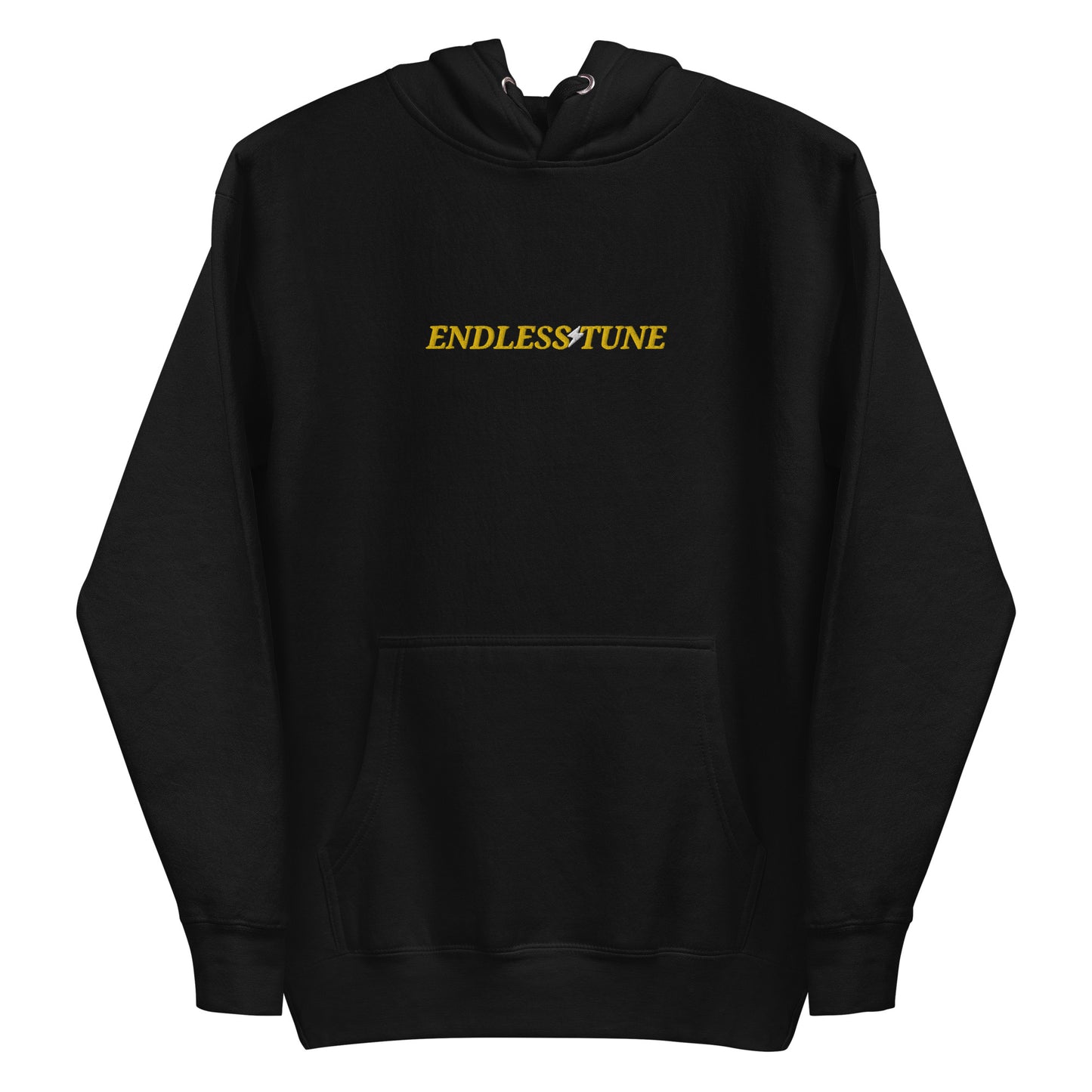 Endless Tune Yellow Embroidered Hoodie