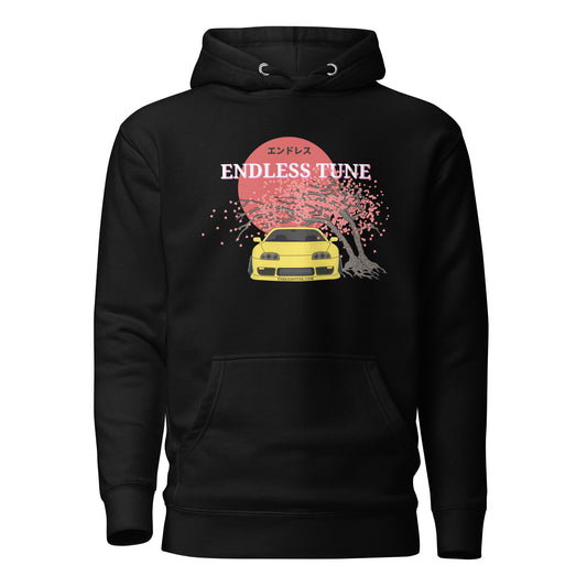 Endless Tune Supra Yellow Sakura Hoodie