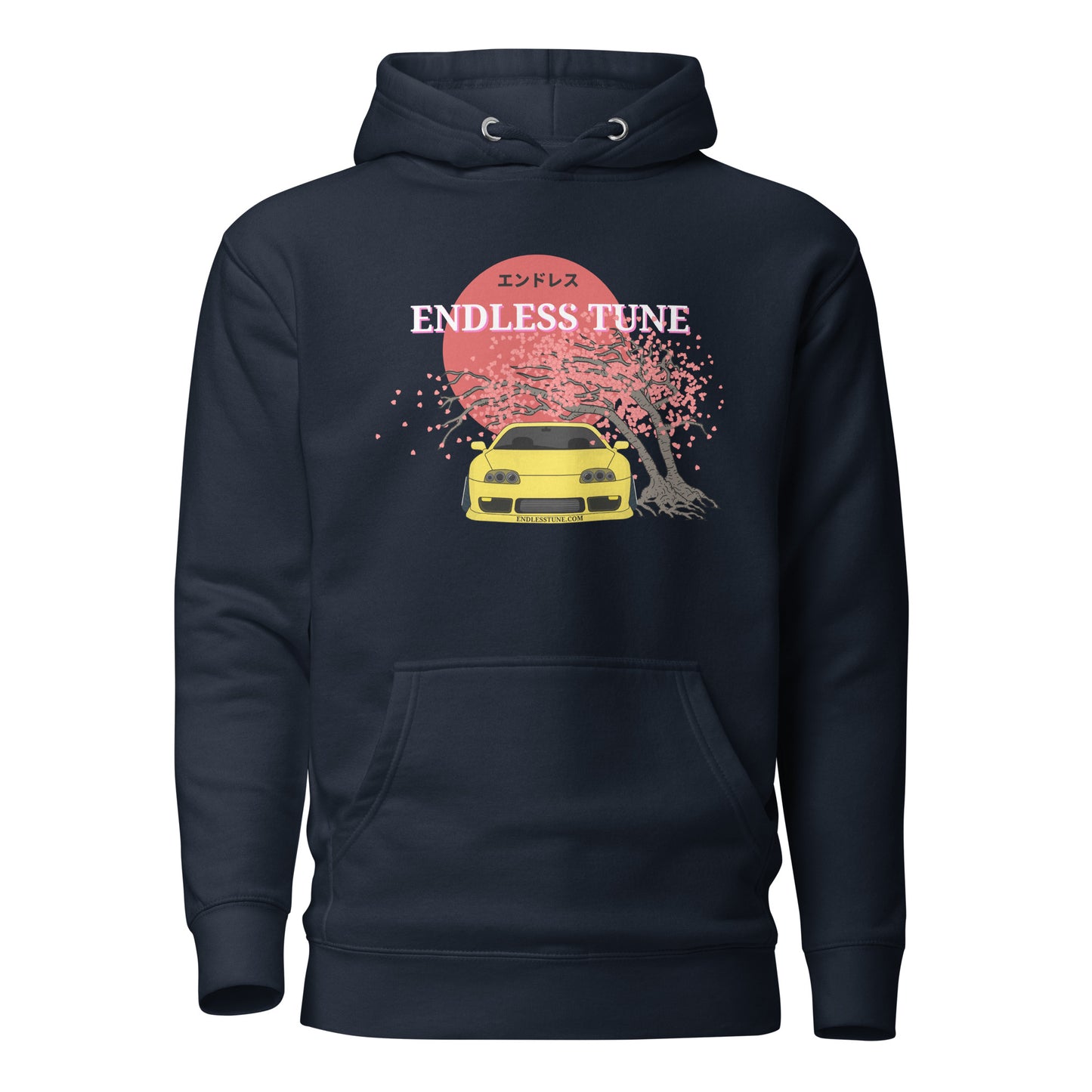 Endless Tune Supra Yellow Sakura Hoodie