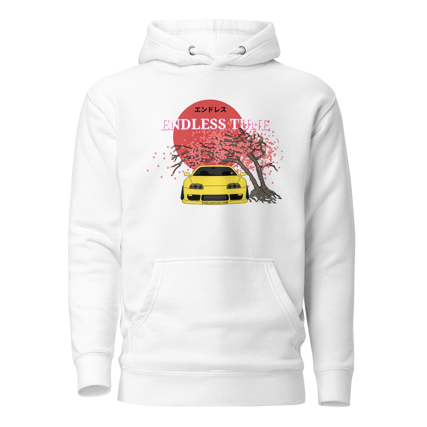 Endless Tune Supra Yellow Sakura Hoodie